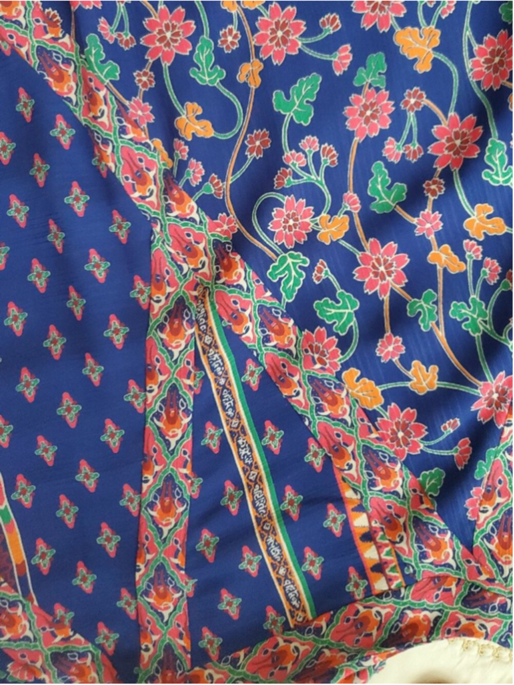 Diane Freis Georgette vintage drop waist boho dress. - Picture 2 of 10